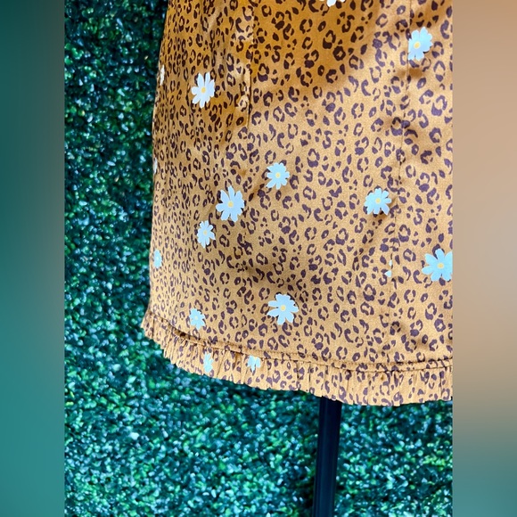 For Love and Lemons | Tawney Mini Dress - Cheetah Flower - Picture 7 of 12
